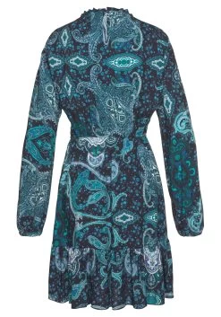 Vivance Gedessineerde Jurk Van Geweven Viscose -Beroemde Badkleding Winkel vivance gedessineerde jurk van geweven viscose blauw 2