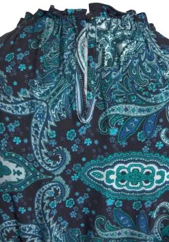 Vivance Gedessineerde Jurk Van Geweven Viscose -Beroemde Badkleding Winkel vivance gedessineerde jurk van geweven viscose blauw 3