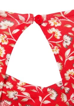 Vivance Jerseyjurk Met Bloemetjesprint -Beroemde Badkleding Winkel vivance jerseyjurk met bloemetjesprint rood 5