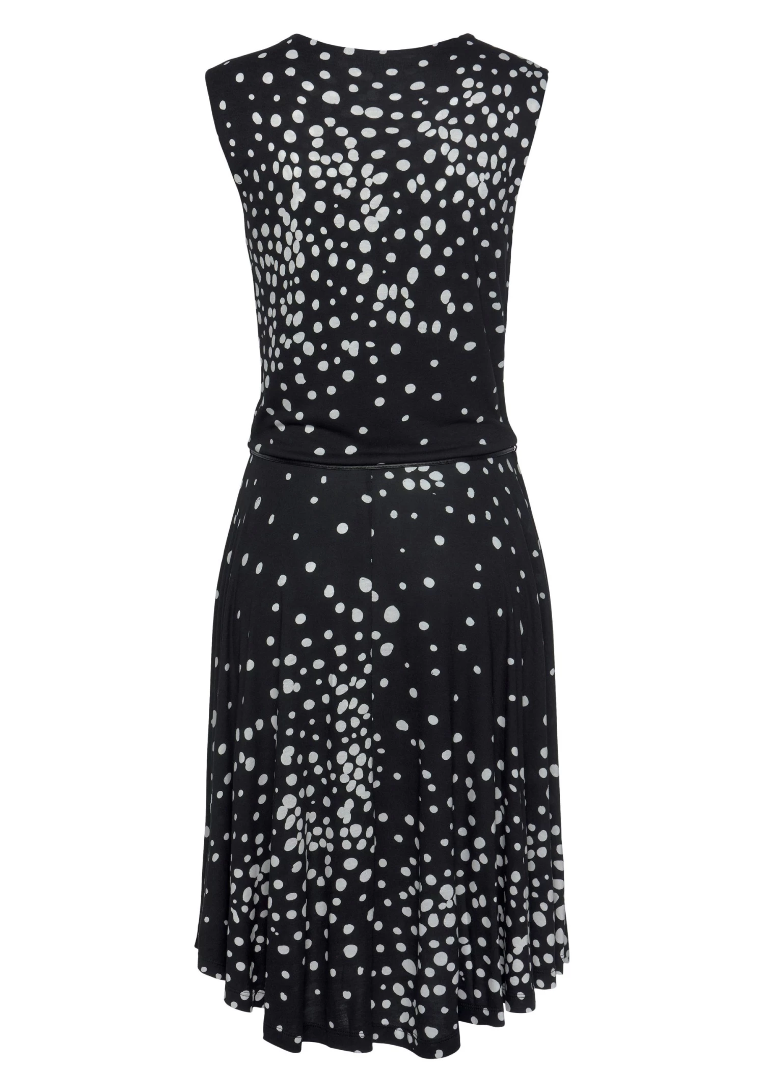 Vivance Jerseyjurk Met Stippenprint (Met Een Bindceintuur) 4 Vivance Jerseyjurk Met Stippenprint (Met Een Bindceintuur) - Image 4