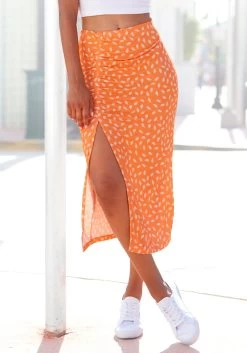 Buffalo Shirt Met Ronde Hals Van Gesmokte Katoenstof -Beroemde Badkleding Winkel vivance jerseyrok 9