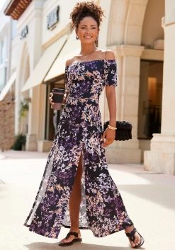 Vivance Gedessineerde Jurk Met Bloemmotief 28 Vivance Gedessineerde Jurk Met Bloemmotief -Beroemde Badkleding Winkel vivance maxi jurk 3