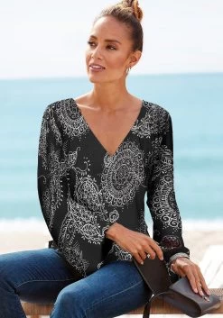 Vivance Shirt Met 3/4-mouwen -Beroemde Badkleding Winkel vivance shirt met 3 4 mouwen 8