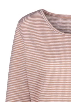 Vivance Shirt Met 3/4-mouwen In 2-kleurige Jerseykwaliteit -Beroemde Badkleding Winkel vivance shirt met 3 4 mouwen in 2 kleurige jerseykwaliteit roze 4