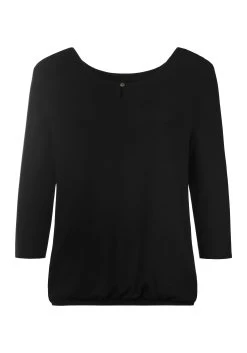 Vivance Shirt Met 3/4-mouwen Met Gouden Knoopdetail Bij De Hals (Set Van 2) -Beroemde Badkleding Winkel vivance shirt met 3 4 mouwen met gouden knoopdetail bij de hals set van 2 zwart 5