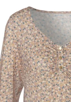 Vivance Shirt Met 3/4-mouwen Met Goudkleurige Knopen Bij De Hals 19 Vivance Shirt Met 3/4-mouwen Met Goudkleurige Knopen Bij De Hals -Beroemde Badkleding Winkel vivance shirt met 3 4 mouwen met goudkleurige knopen bij de hals roze 4