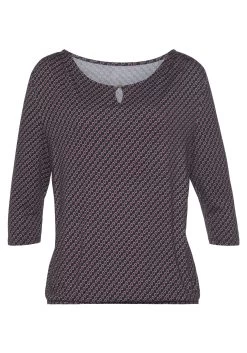 Vivance Shirt Met 3/4-mouwen Met Kleine Opening En Goudkleurige Sierknoop Bij De Hals (Set Van 2) -Beroemde Badkleding Winkel vivance shirt met 3 4 mouwen met kleine opening en goudkleurige sierknoop bij de hals set van 2 multicolor 13