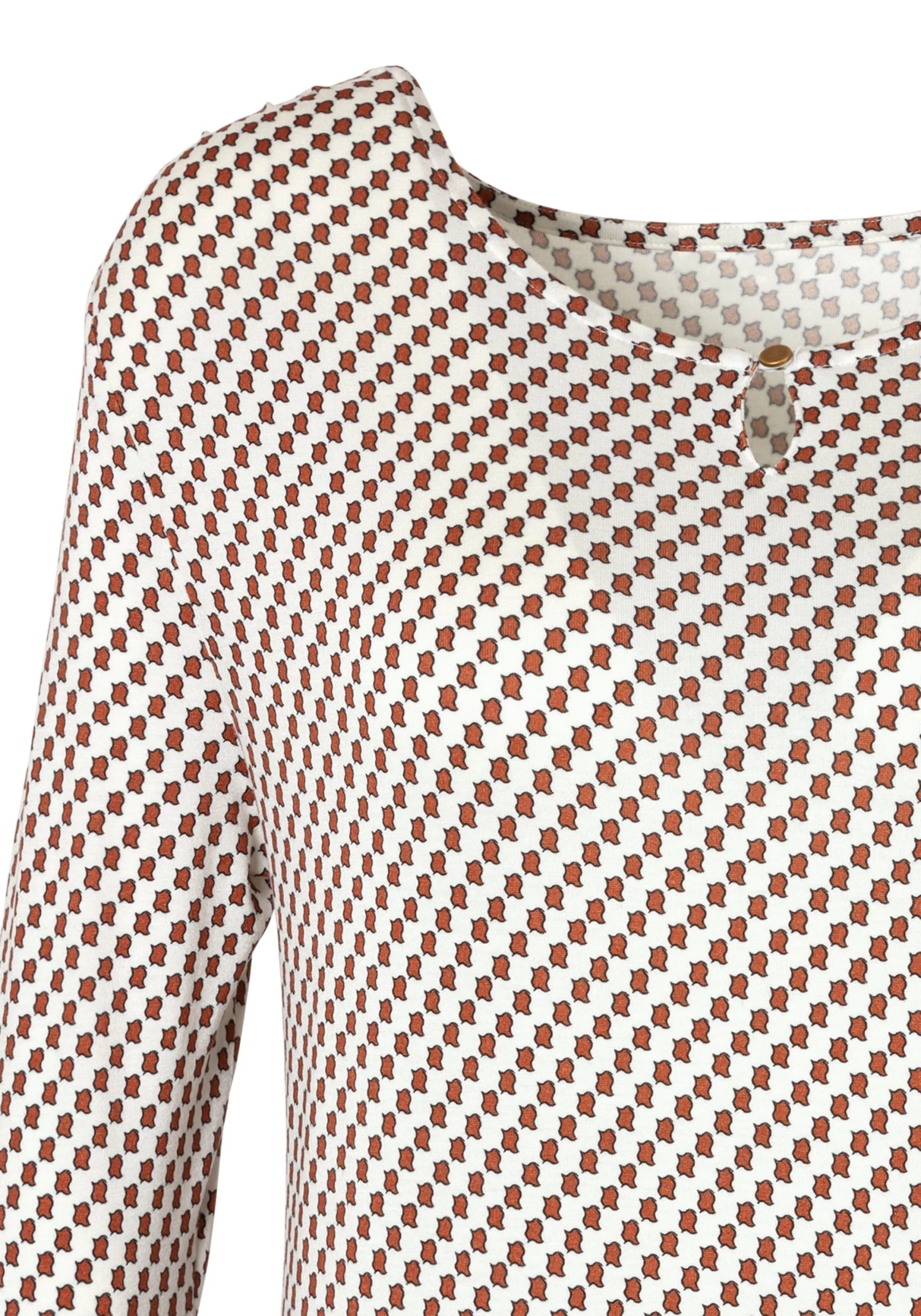 Vivance Shirt Met 3/4-mouwen Met Kleine Opening En Goudkleurige Sierknoop Bij De Hals (Set Van 2) 6 Vivance Shirt Met 3/4-mouwen Met Kleine Opening En Goudkleurige Sierknoop Bij De Hals (Set Van 2) - Image 6