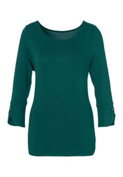 Vivance Shirt Met 3/4-mouwen Met Modieus Mouwdetail (Set Van 2) -Beroemde Badkleding Winkel vivance shirt met 3 4 mouwen met modieus mouwdetail set van 2 groen 4