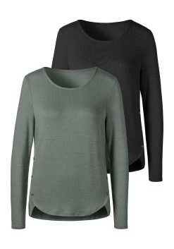 Vivance Shirt Met 3/4-mouwen Met Elastische Zoom (Set Van 2) 27 Vivance Shirt Met 3/4-mouwen Met Elastische Zoom (Set Van 2) -Beroemde Badkleding Winkel vivance shirt met lange mouwen set set van 2 1