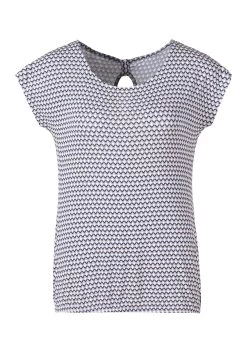 Vivance T-shirt Met Een Cut-out En Fijne Plooi In De Nek (Set Van 2) 24 Vivance T-shirt Met Een Cut-out En Fijne Plooi In De Nek (Set Van 2) -Beroemde Badkleding Winkel vivance t shirt met een cut out en fijne plooi in de nek set van 2 paars 5