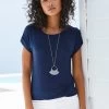 Vivance T-shirt Met Elastische Zoomrand