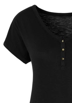 Vivance T-shirt Met Knoopsluiting En Goudkleurige Knopen (Set Van 2) 24 Vivance T-shirt Met Knoopsluiting En Goudkleurige Knopen (Set Van 2) -Beroemde Badkleding Winkel vivance t shirt met knoopsluiting en goudkleurige knopen set van 2 wit 8