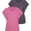 Vivance T-shirt Met Logoborduursel (set, Set Van 2)