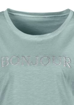 Vivance T-shirt Met Modieuze Frontprint 'bonjour' (set, 2-delig) -Beroemde Badkleding Winkel vivance t shirt met modieuze frontprint bonjour set 2 delig multicolor 4