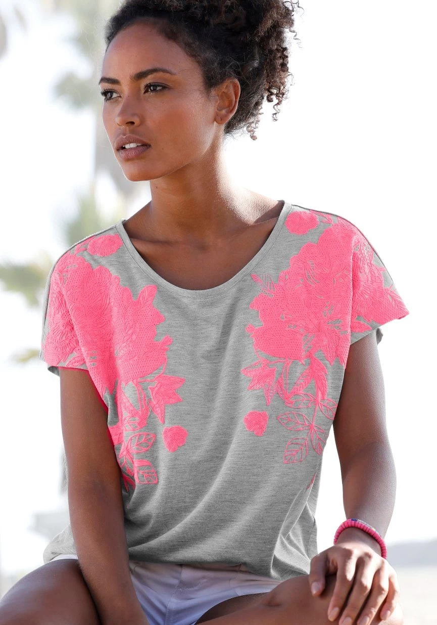 Vivance T-shirt Met Neonprint 1 Vivance T-shirt Met Neonprint