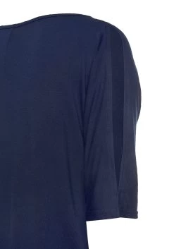 Vivance T-shirt Met Uitsparingen In De Mouwen -Beroemde Badkleding Winkel vivance t shirt met uitsparingen in de mouwen blauw 6