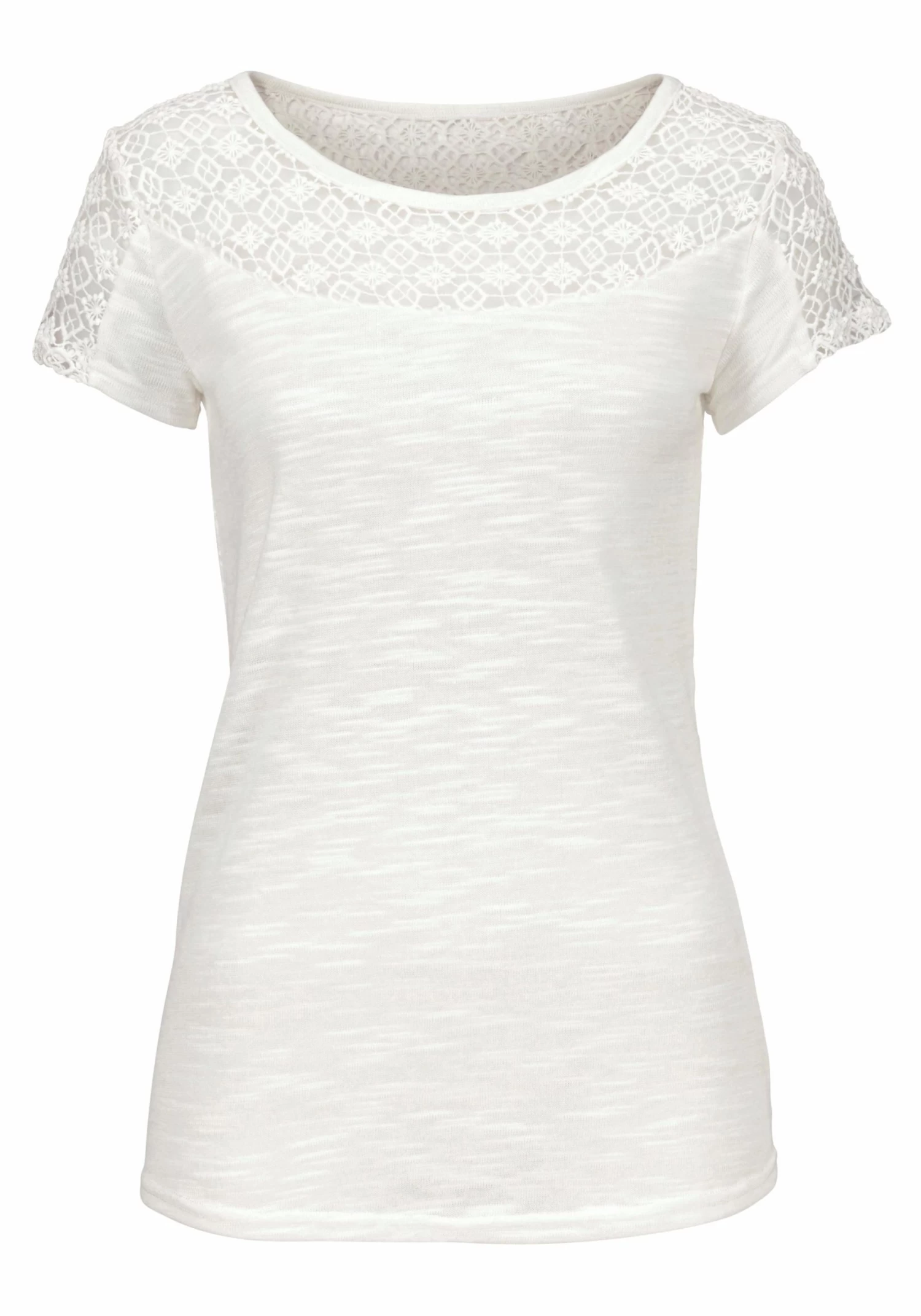 Vivance T-shirt Met Zachte Gehaakte Kant 3 Vivance T-shirt Met Zachte Gehaakte Kant - Image 3