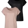Vivance T-shirt Met Zilverkleurige Glitterstippen (Set Van 2)