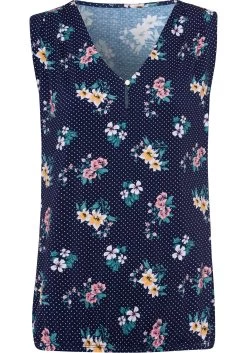 Vivance Tanktop Met Gouden Knoopdetail Bij De Hals (Set Van 2) -Beroemde Badkleding Winkel vivance tanktop met gouden knoopdetail bij de hals set van 2 blauw 5