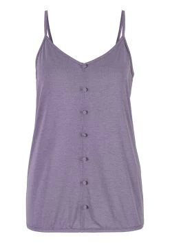 Beroemde Badkleding Winkel -Beroemde Badkleding Winkel vivance top met spaghettibandjes met opgestikte knopenlijst set van 2 paars 4